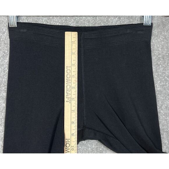 Nike Gold Glitter SPELLOUT Pull‎ On Ankle Leggings Womens Size XS Black Stretch - Picture 9 of 11
